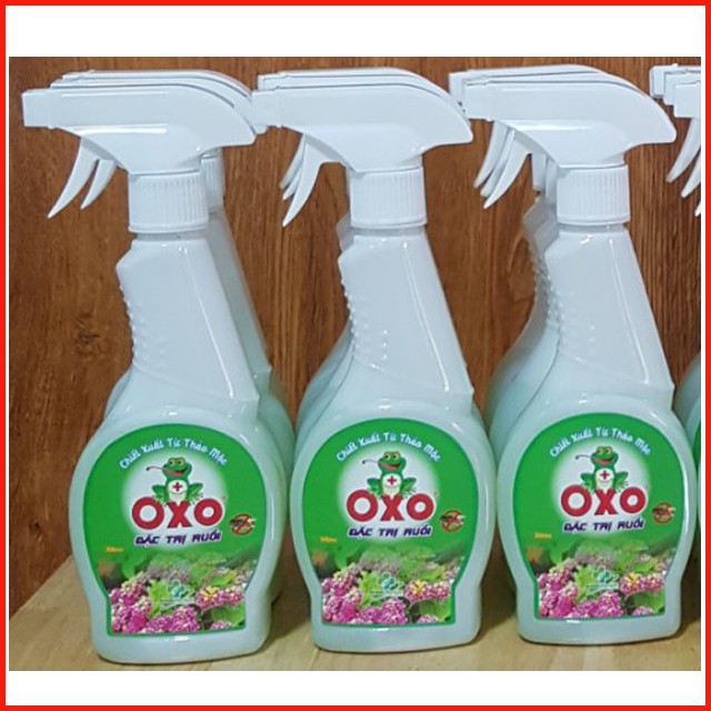 Bình Xịt Diệt Ruồi Muỗi Kiến Ba Khoang Gián Mối Thảo Mộc OXO Sinh Học Chai 300ml An Toàn Cho Trẻ Em Hiệu Quả Cao