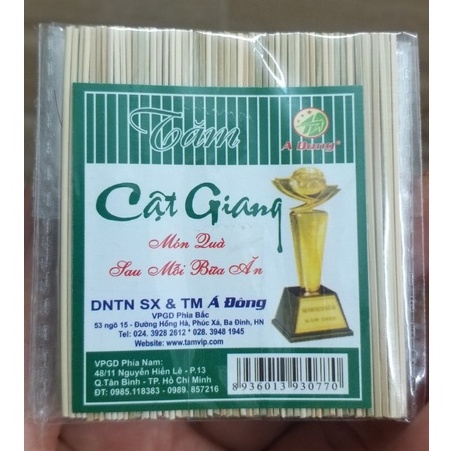 5 gói Tăm cật Giang Á Đông Tăm Vip được làm từ 100% cật giang tự nhiên