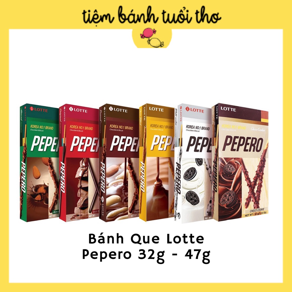 Bánh Que Lotte Pepero Hàn Quốc 32 - 47g