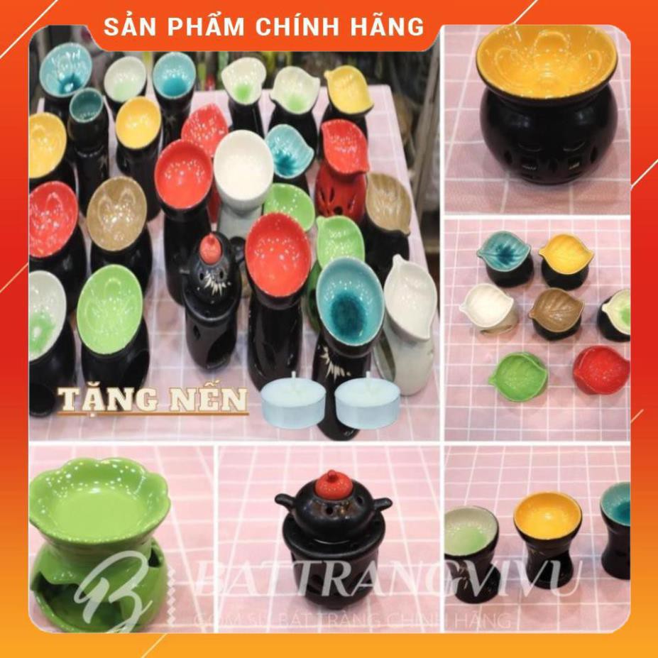 Giá Xưởng Đèn Xông Tinh Dầu Bằng Nến hình trái tim, bông hoa, chiếc lá, loại to