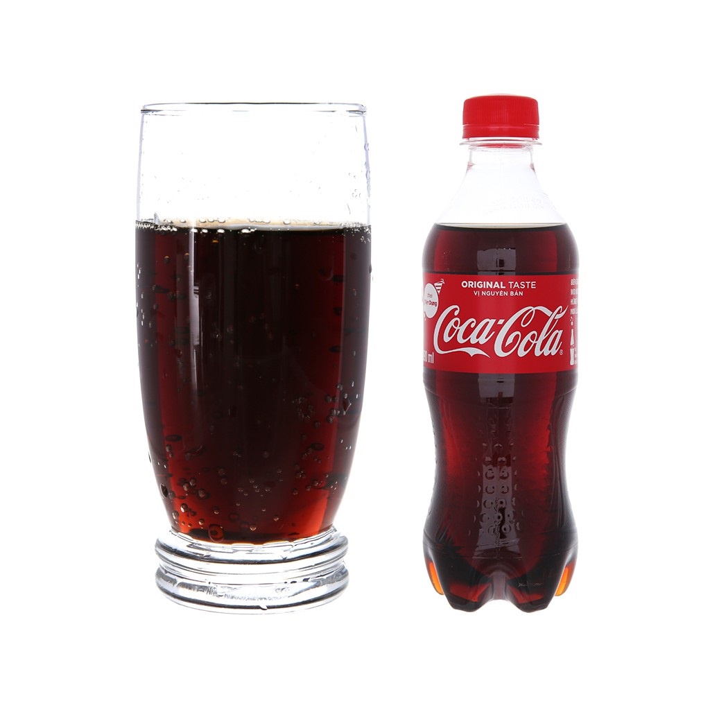 Lốc 6 chai Nước Ngọt Có Gas Coca Cola Soft Drink Chai Nhựa PEP 390ml Date Luôn Mới