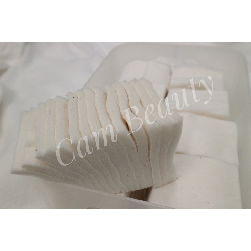 [Nhật Auth 100%] Bông Tẩy Trang Ecru Muji 135/180 miếng ORGANIC- Cut Cotton Ecru Muji