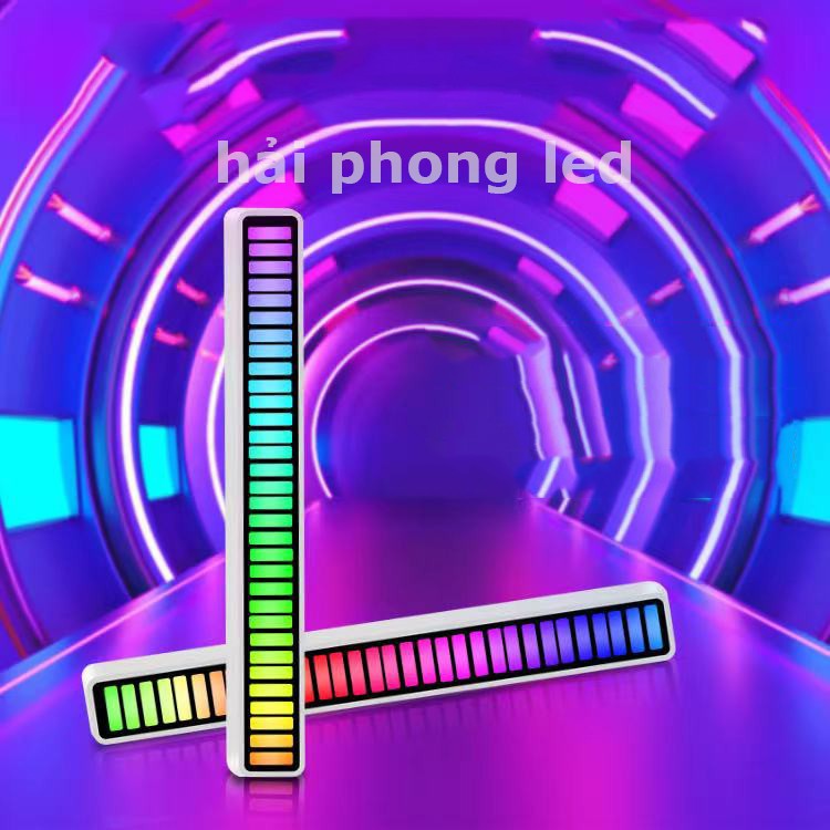 [Dùng APP] Thanh đèn led RGB cảm ứng âm thanh điều chỉnh đổi màu qua giọng nói Thanh đèn led cảm ứng theo mức độ âm nhạc