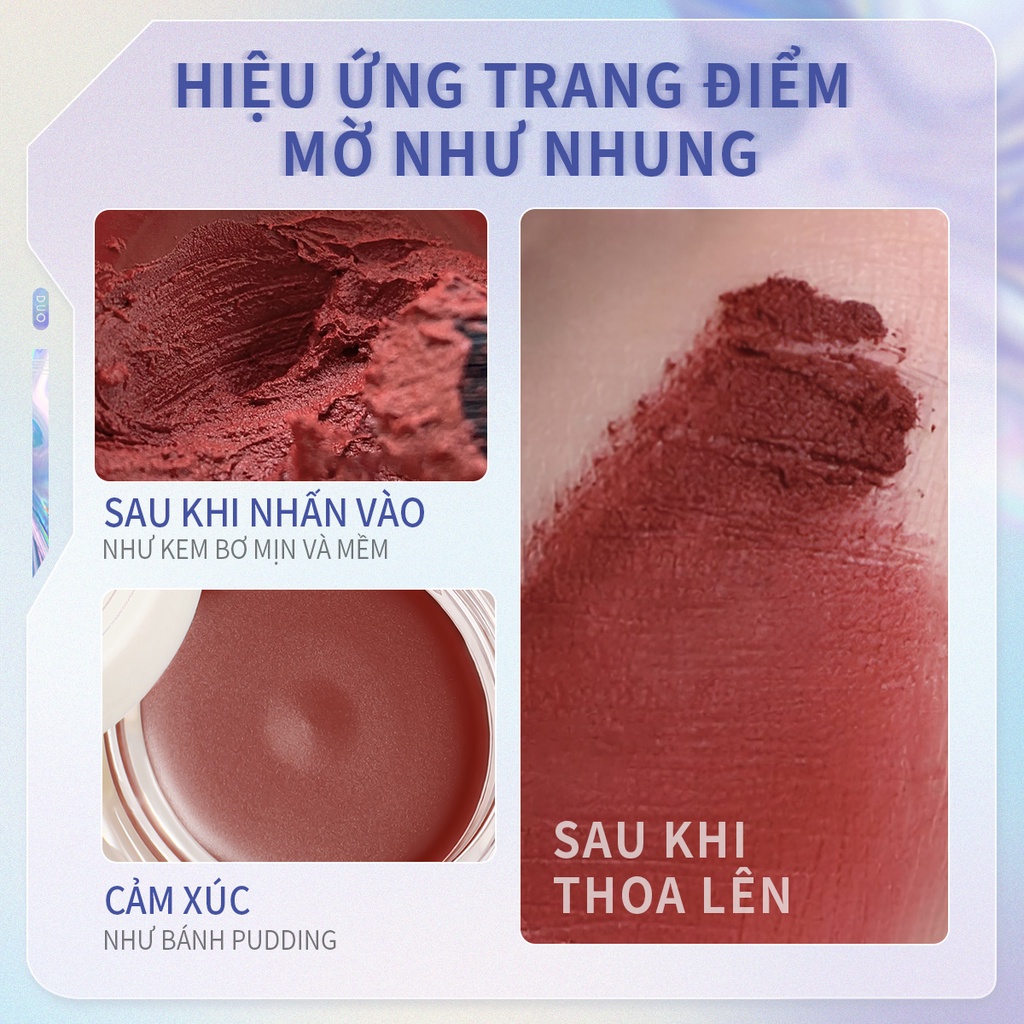 Phấn má và son môi FOCALLURE velvet-hazy matte 5g