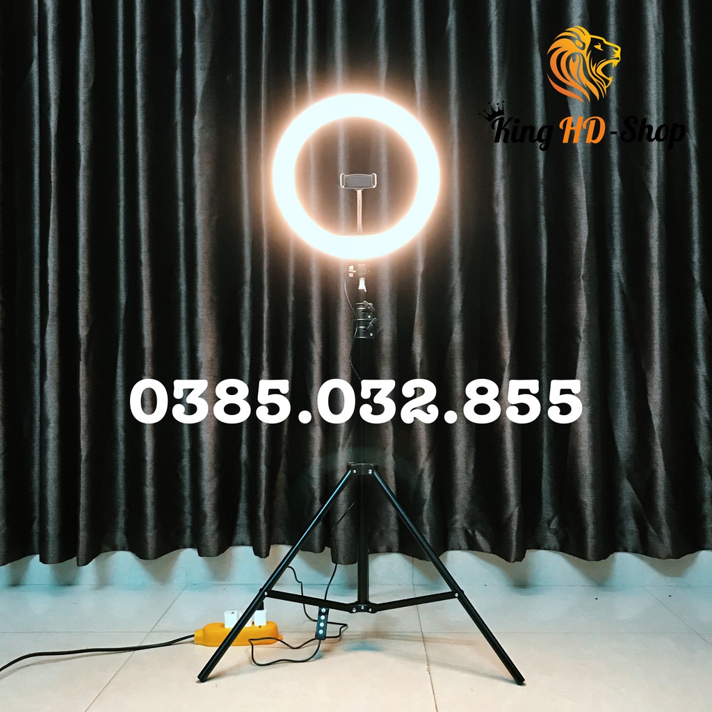 Đèn livestream 33cm, hỗ trợ ánh sáng bán hàng chuyên nghiệp siêu rẻ