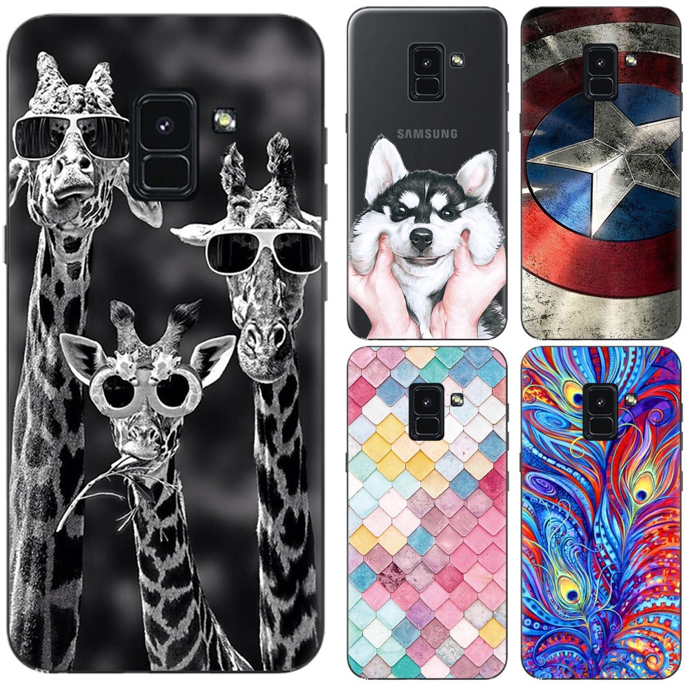 Ốp lưng silicon mềm họa tiết đa dạng cho Samsung Galaxy A8+ / A8 Plus 2018 | BigBuy360 - bigbuy360.vn