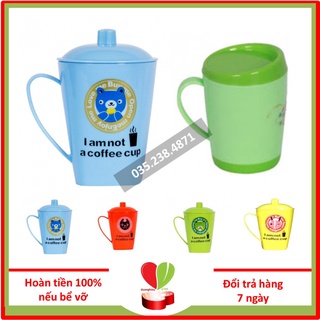 Ca nhựa, cốc uống nước có nắp cho bé - duonghieu6789