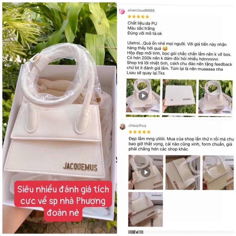 Túi JACQU size 14-17- 20cm Full box HÀNG CHUẨN SUPERR