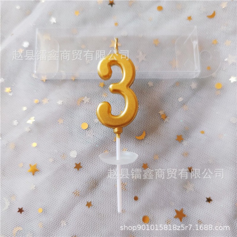 Phụ kiện bánh sinh nhật  nến số nhũ đẹp rẻ nhất