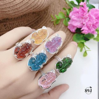 Nhẫn nghê đủ màu theo mệnh - trang sức 89jewelry