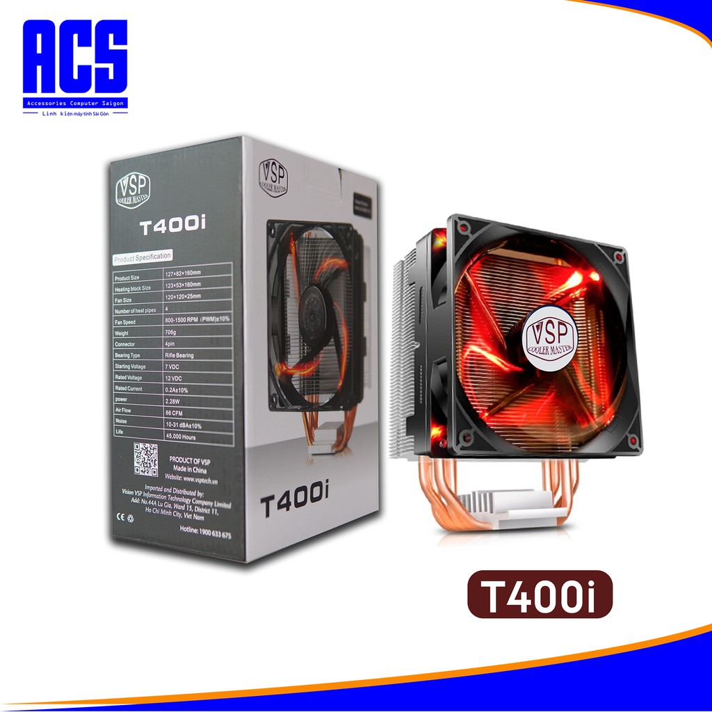 Quạt Tản Nhiệt CPU Cooler Master T400i - Hàng Chính Hãng - Bảo Hành 3 Tháng