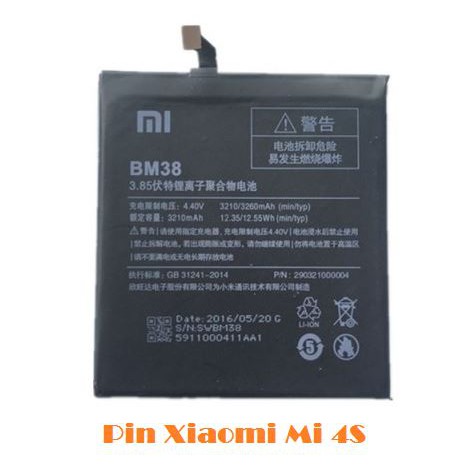 Pin XiaoMi Mi4s (BM38) Chính Hãng