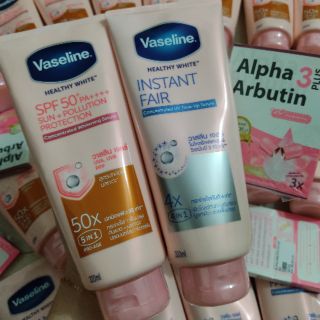 Kem Dưỡng Thể VASELINE 50X và 4X 320ml Thái Lan (Kích trắng Alpha Arbutin) [Đủ bill, tem mua Watsons]