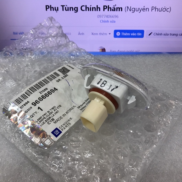 96666694 Đèn xi nhan tai xe màu trắng xịn chính hãng cho hãng xe Deawoo/Chevrolet