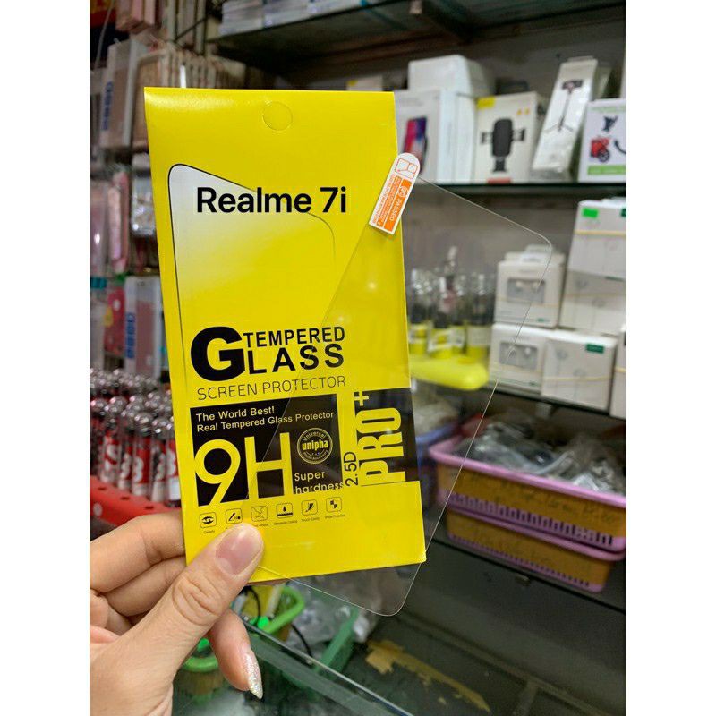 Combo 3 kính cường lực Oppo Realme 7i Cao cấp loại tốt chống vỡ