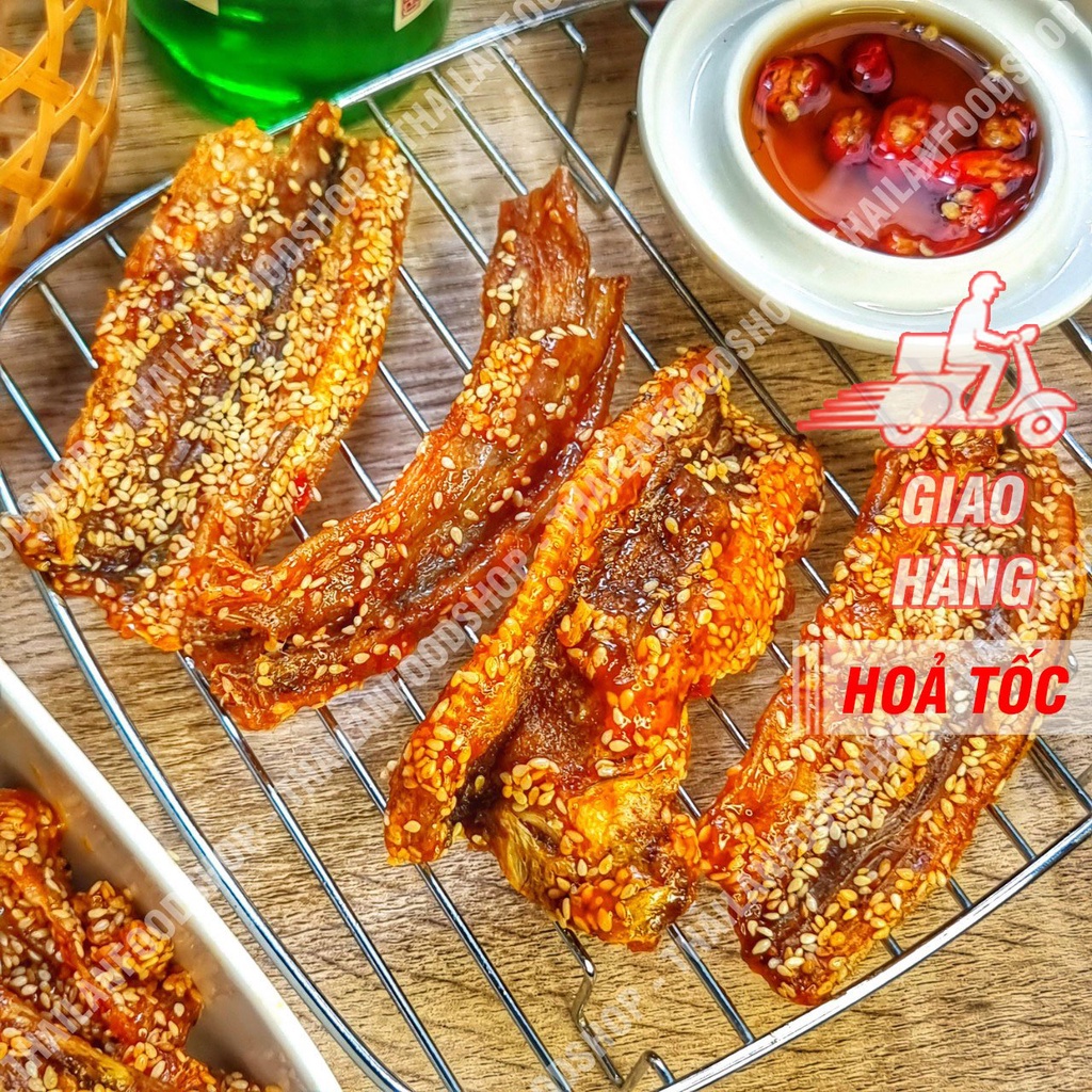 Khô Cá Khoai Sate Mè Ram Giòn Lon 250Gram