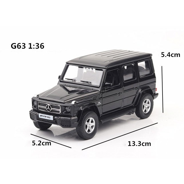 MÔ HÌNH XE Ô TÔ Merc G63 Đúc Kim Loại tỷ lệ 1:36