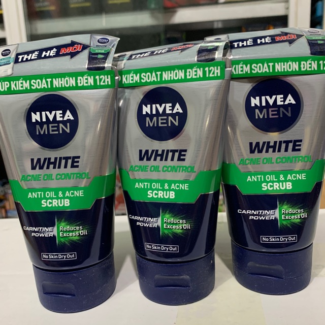 SỮA RỬA MẶT NIVEA MEN GIÚP KIỂM SOÁT NHỜN CHỨA HẠT MÁT-XA 100g