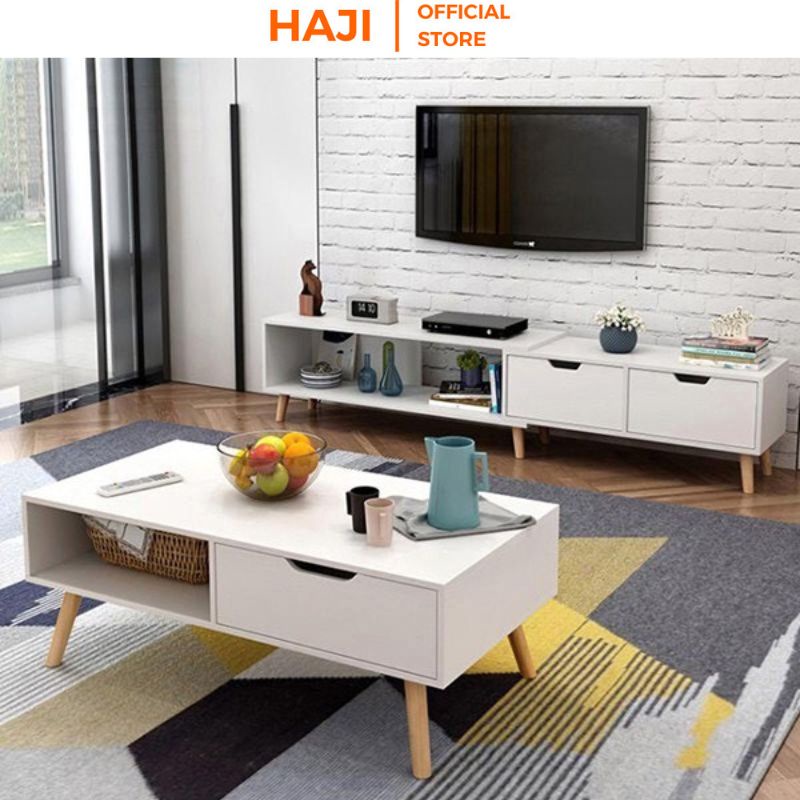 Kệ tivi điều chỉnh kích thước thông minh thiết kế sang trọng tiết kiệm diện tích thương hiệu HAJI A82
