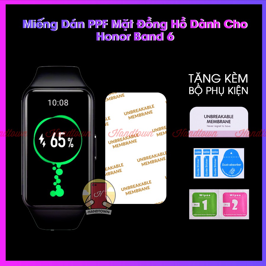 Miếng Dán Màn Hình PPF Honor Band 6 band6 Kính Cường Lực Dẻo Đồng hồ thông minh Chống Trầy Xước Bảo Vệ Mặt Đồng Hồ