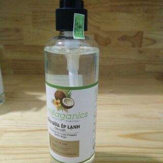 Dầu Dừa Tinh Khiết Milaganics (250 ml)