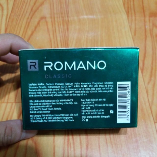 bánh Xà bông Romano Classic 90g