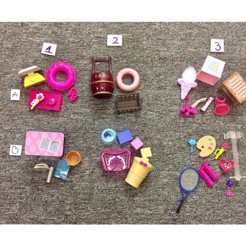 PKA2-SET PHỤ KIỆN CHO BÚP BÊ BARBIE