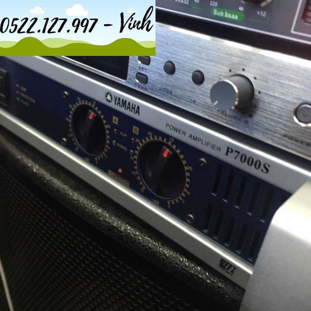 Cục đẩy công suất Yamaha P7000s, hàng loại 1, 32 sò, công suất 800W/kenh - Hàng Nhập Khẩu 2022 - Gia Khang Shop