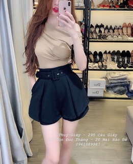 Quần tà váy đai oze cho nữ