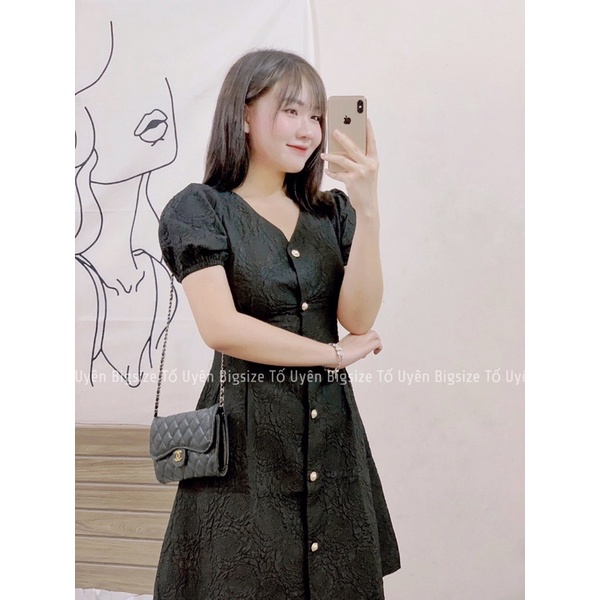 (T.U Bigsize 50-80kg) Váy Xốp Sơ Mi Phong Cách Ngọt Ngào #57 Có Chun Sau