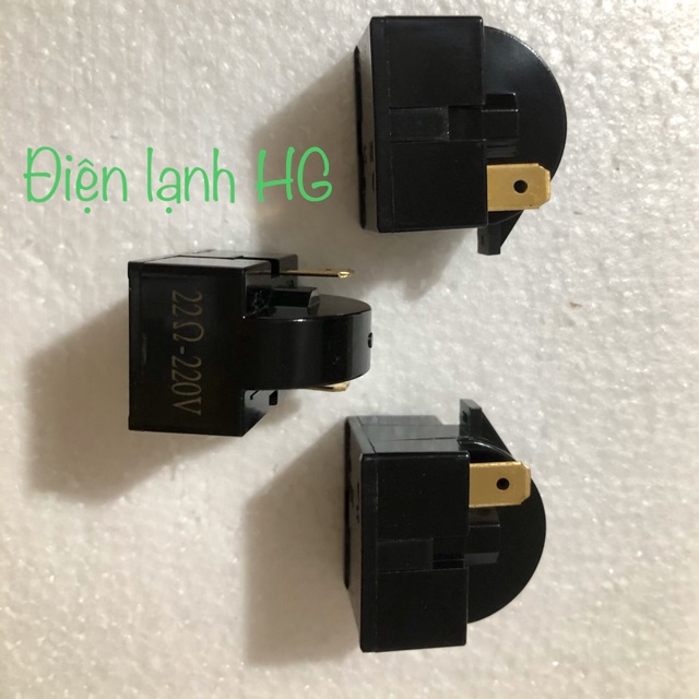 Rơ le khởi động máy nén tủ lạnh 2 chân đồng