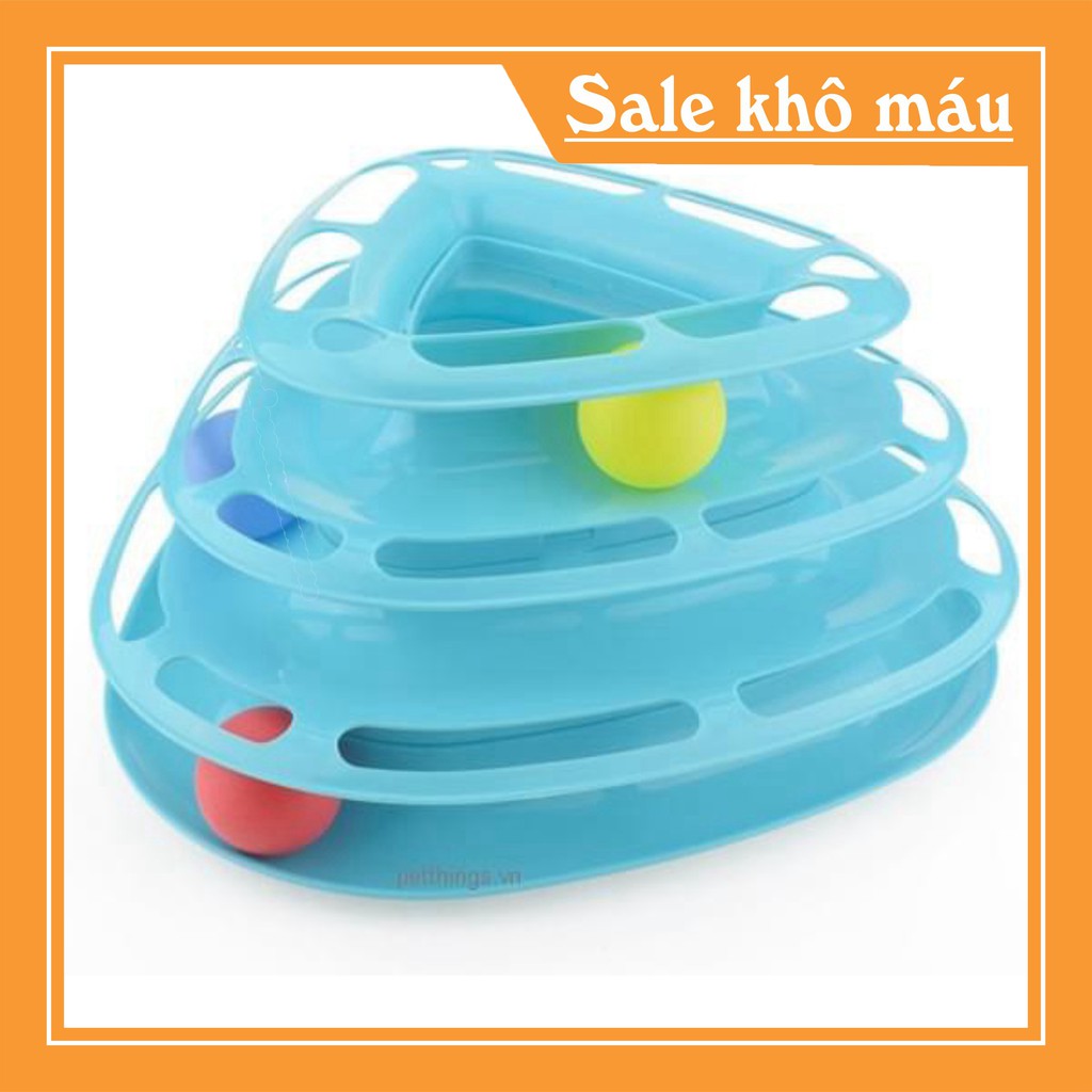 [FLASH SALE]  ĐỒ CHƠI CHO MÈO THÁP TAM GIÁC 3 TẦNG sỉ SLL