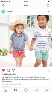 Áo Carter bé trai