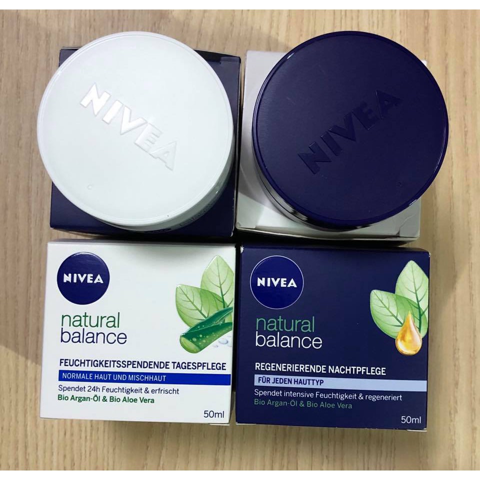 BỘ KEM DƯỠNG DA NIVEA NATURAL BALANCE NGÀY và ĐÊM – 50 ml/hộp