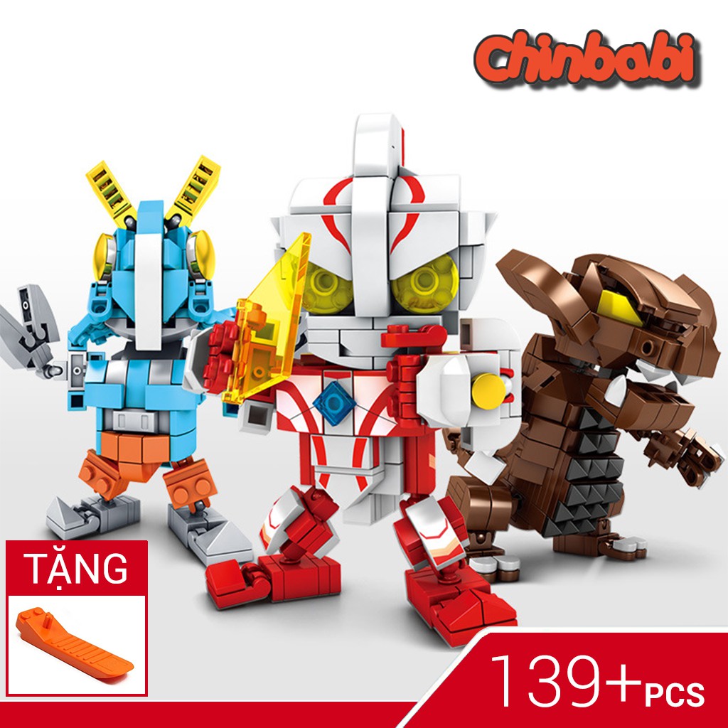 Bộ Đồ Chơi Xếp Hình Ultraman Nhiều Nhân Vật SEMBO 7052 Chuẩn Lego ❤️ Đồ Chơi Lắp Ráp Trí Tuệ