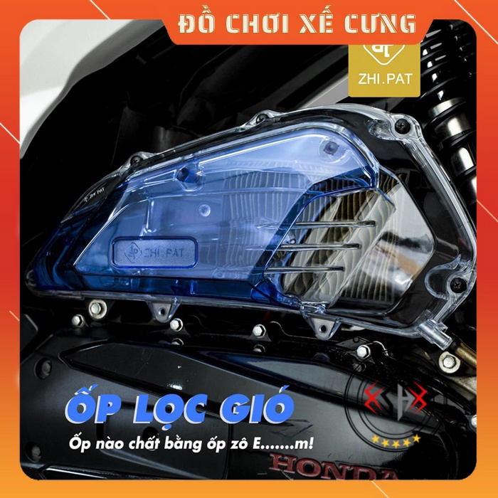 Ốp Pô E Trong Suốt SH 150i/125i , 2012-2019 (Ốp Lọc Gió, Chụp Pô E ) Chính Hãng ZHIPAT