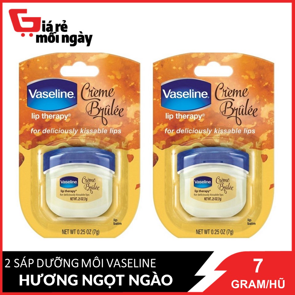 Combo 2 Sáp dưỡng môi Vaseline Hương ngọt ngào 7g