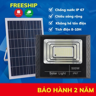 Đèn năng lượng mặt trời đèn pha năng lượng ngoài trới chống nước đèn năng lượng mặt trời asaki