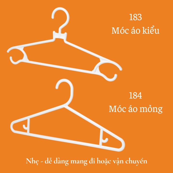 Móc phơi quần áo nhựa, thông minh, chống trượt, an toàn Hara Nhật Bản, treo vest, đầm, váy, áo kiểu Vapu HCM