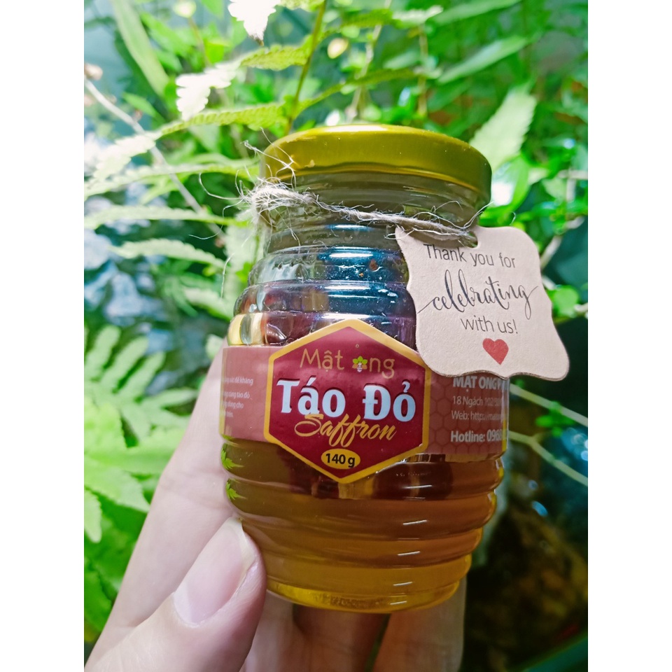 [Trợ Giá Dùng Thử ] Mật Ong Táo Đỏ Saffron PHÚC KHANG 140G - Làm Quà Biếu , Quà Tặng-  Chống lão hóa