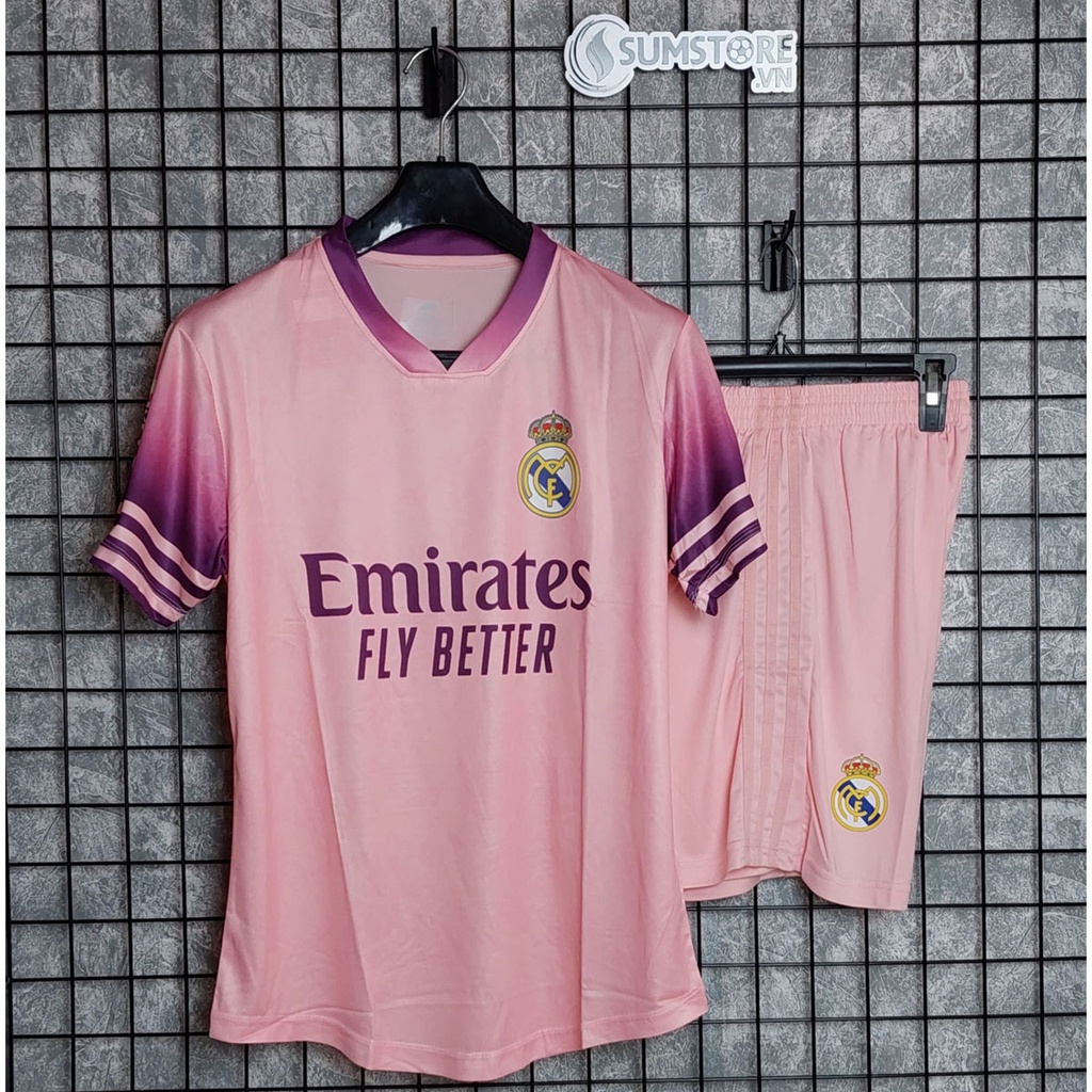 Bộ quần áo Real Madrid Hồng Zuka 2022