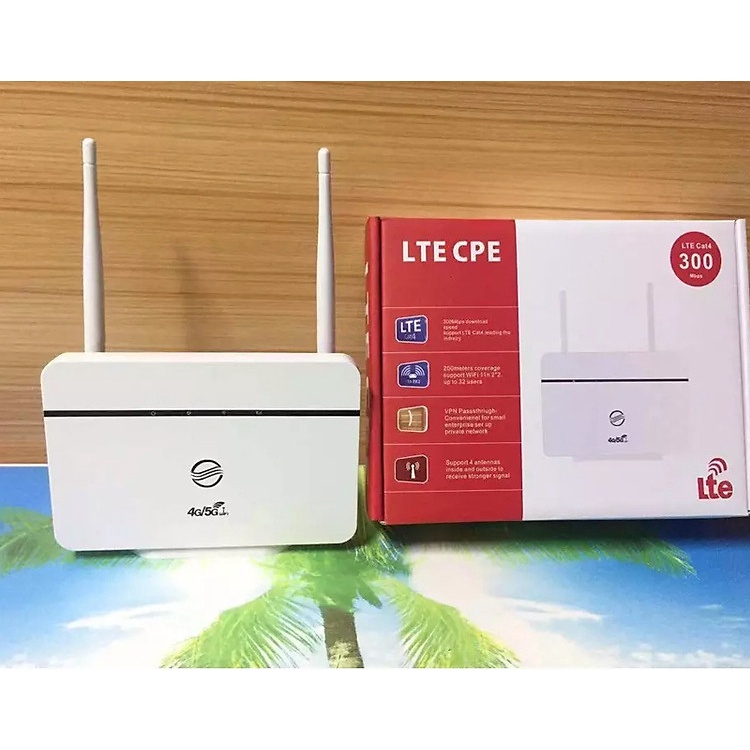 BỘ PHÁT WIFI TỪ SIM 3G-4G CPE RS860 - 2 ANTEN - KẾT NỐI 32 USER - HỖ TRỢ 1 CỔNG LAN