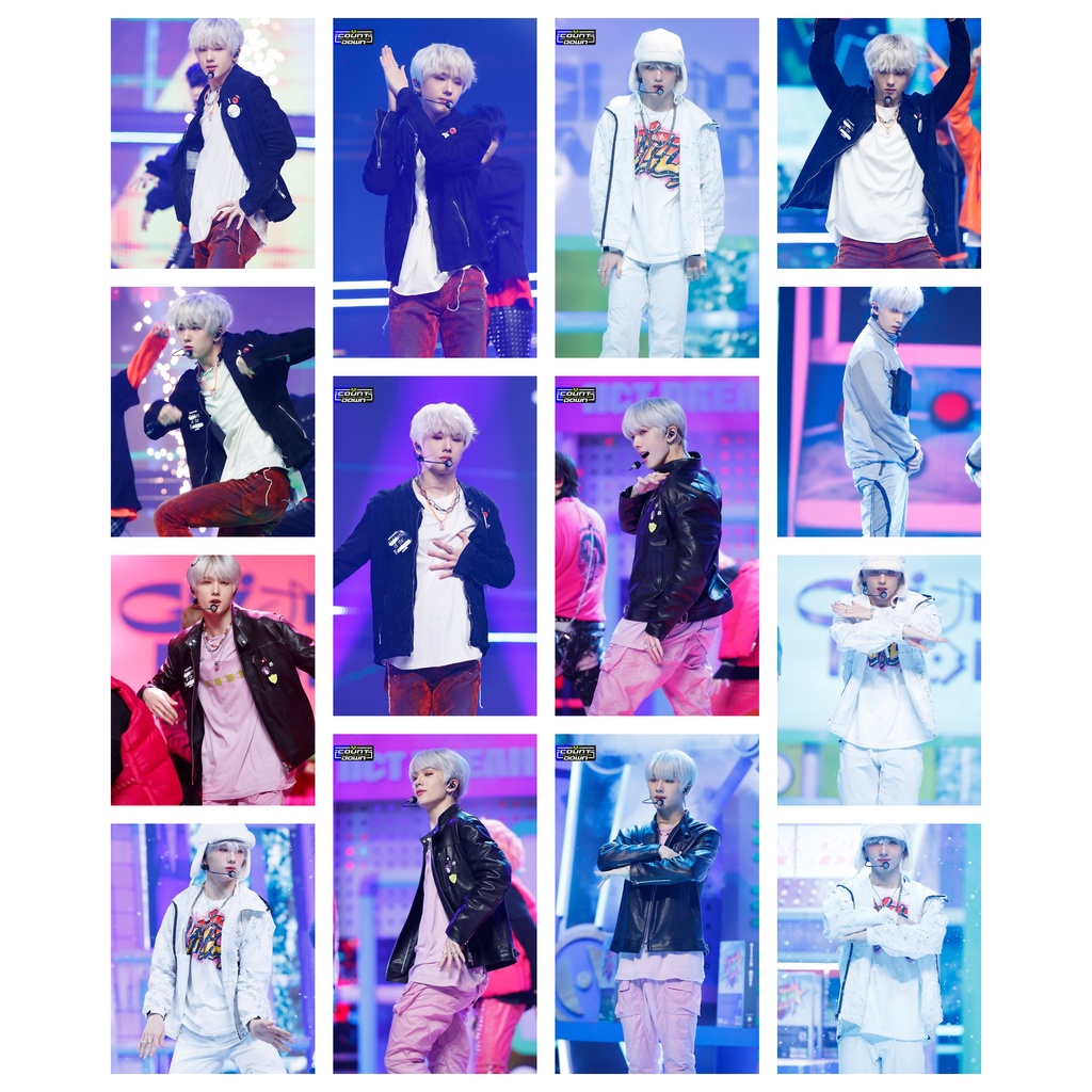 Lomo card 14 ảnh nhóm NCT DREAM - Glitch Mode - sân khấu M Countdown