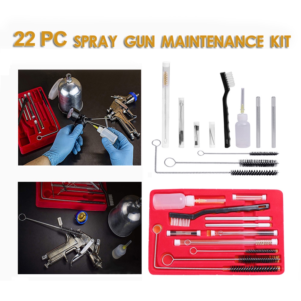 Bộ 23 Dụng Cụ Vệ Sinh Súng Phun Sơn Mini Tiện Dụng