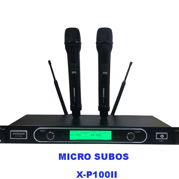 Bộ micro không dây SUBOS X-P100II thế hệ mới đỉnh cao giọng hát 2019