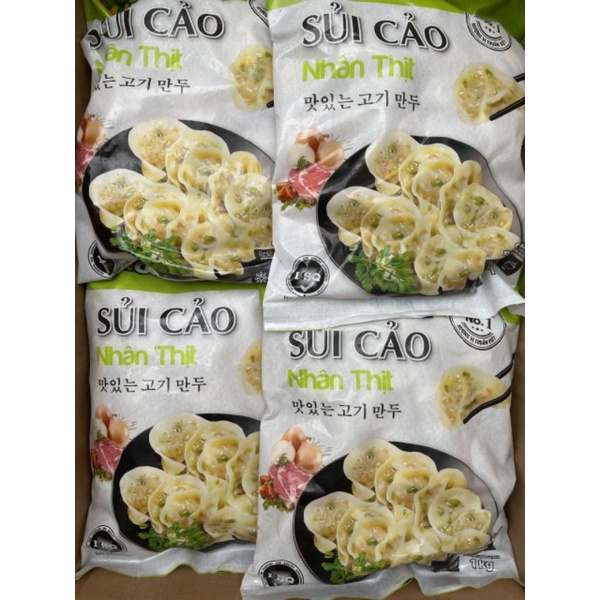 Sủi cảo nhân thịt  hàng công ty Videli ❤ HÀ NỘI SHIP HỎA TỐC ❤ Sủi cảo đem chiên, thả lẩu, nấu canh, hấp ngon