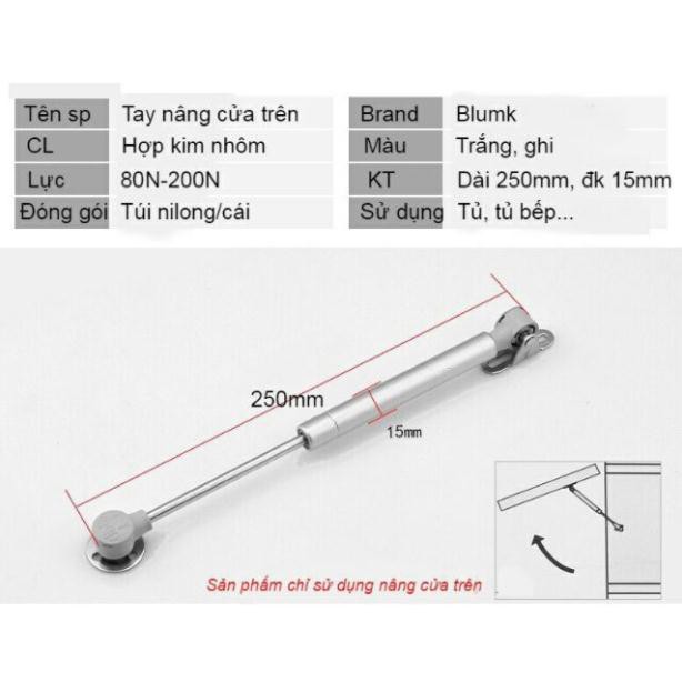 Tay nâng thủy lực cánh tủ piston 60N 80N 100N 120N 150N 180N 200N | BigBuy360 - bigbuy360.vn