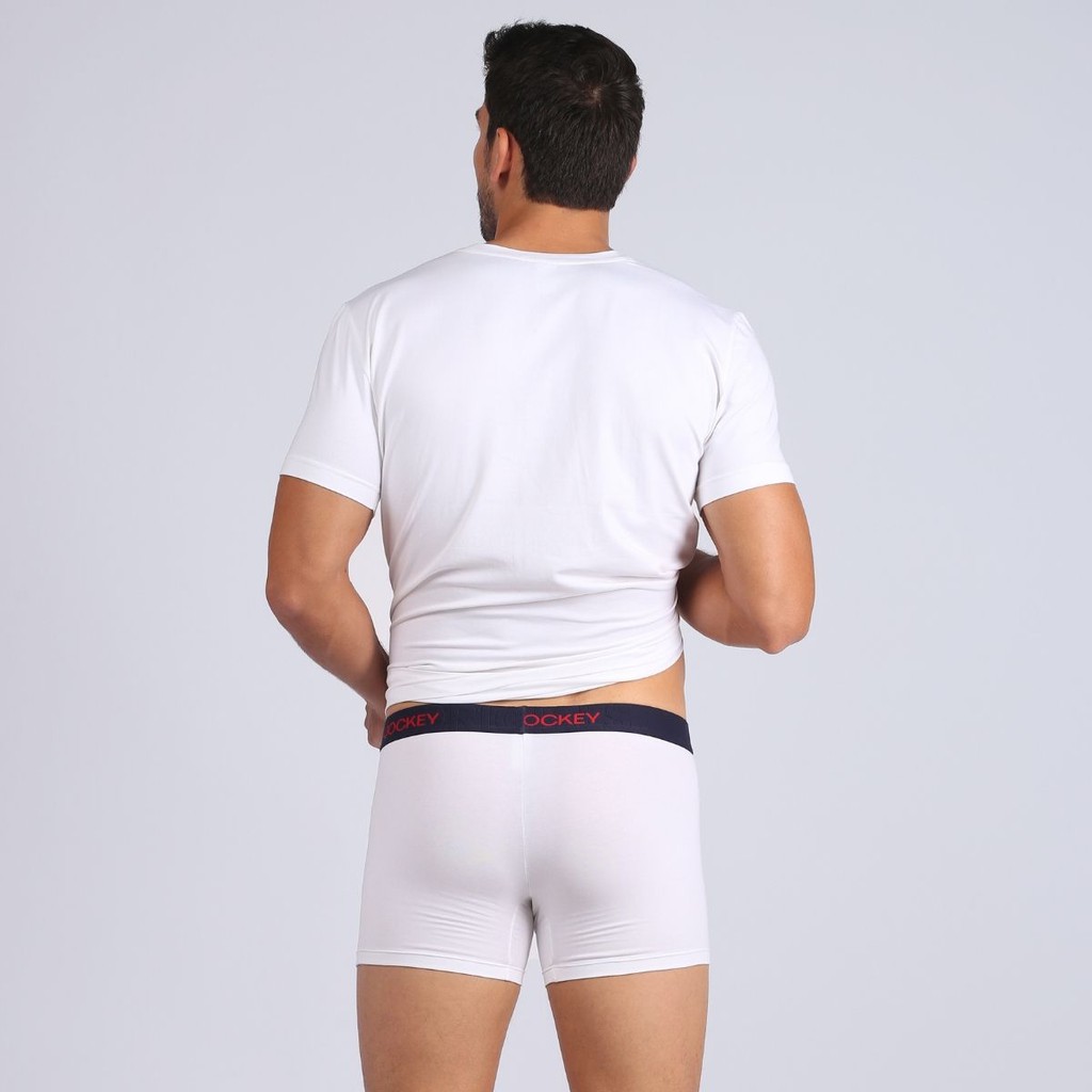 Áo Thun Nam Jockey Cotton Ngắn Tay Màu Trắng Xám Xanh Nhạt - J0206