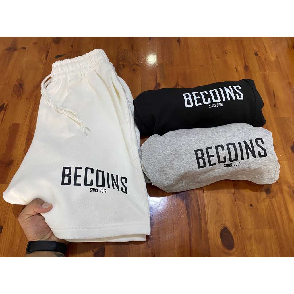 Quần thể thao BECOINS có Big Size, short unisex nam nữ chất vải thể thao form đẹp