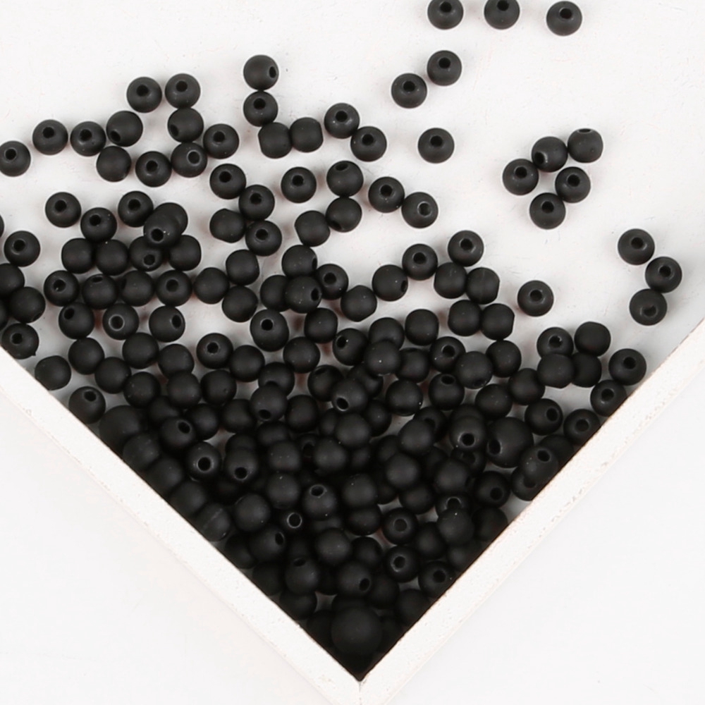Chuỗi hạt ngọc trai giả màu đen kích thước 6-16mm